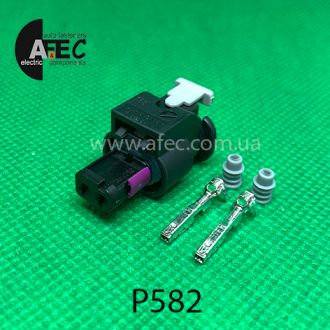 Разъем 2-х контактный гнездовой аналог Volkswagen 4F0 973 702 AMP 0-2112986-1 1-1718643-1 Разъем 2-х контактный гнездовой аналог Volkswagen 4F0 973 702 AMP 0-2112986-1 1-1718643-1