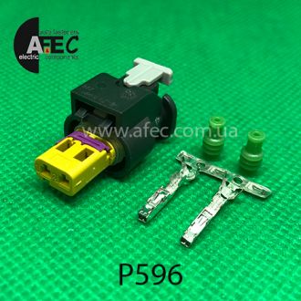 Разъем 2-х контактный гнездовой аналог AMP 0-212986-4 Volkswagen 4F0 973 702A 2112985 Разъем 2-х контактный гнездовой аналог AMP 0-212986-4 Volkswagen 4F0 973 702A 2112985