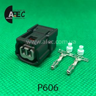 Разъем 2-х контактный гнездовой аналог SUMITOMO 6189-7052 с нижними направляющими Разъем 2-х контактный гнездовой аналог SUMITOMO 6189-7052 с нижними направляющими