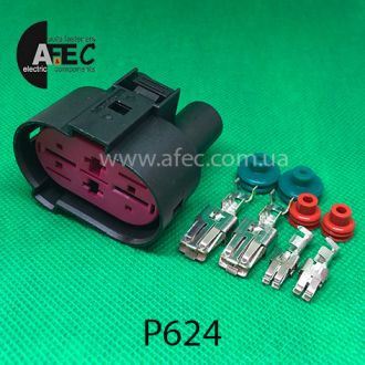 Роз'єм 4-х контактний гніздовий аналог 1J0 906 234 A Роз'єм 4-х контактний гніздовий аналог 1J0 906 234 A