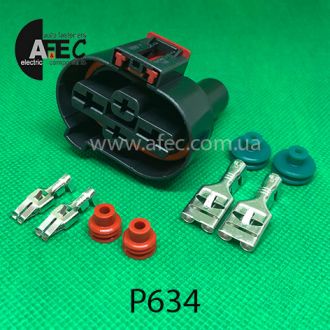 Разъем 4-х контактный гнездовой аналог 1K0 906 234 A Разъем 4-х контактный гнездовой аналог 1K0 906 234 A