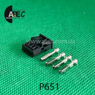 Разъём 4х контактный гнездовой аналог АМР 968813-9 BMW 8380696 09 Разъём 4х контактный гнездовой аналог АМР 968813-9 BMW 8380696 09