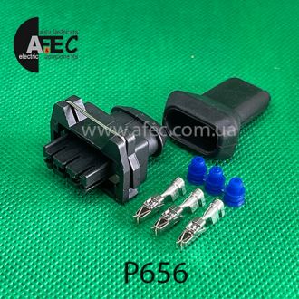 Разъём 3х контактный гнездовой аналог Volkswagen 443 906 236 Разъём 3х контактный гнездовой аналог Volkswagen 443 906 236