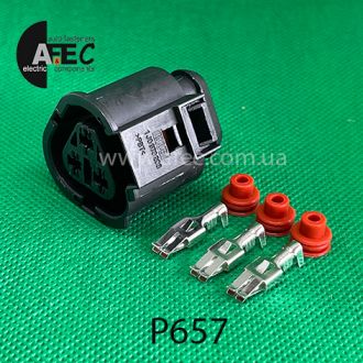 Разъём 3х контактный гнездовой аналог Volkswagen 1J0 973 203 Разъём 3х контактный гнездовой аналог Volkswagen 1J0 973 203