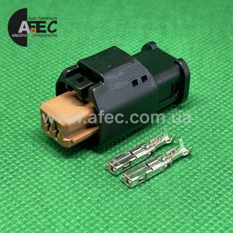 Разъем 2-х контактный гнездовой аналог TE 1801175-6 Разъем 2-х контактный гнездовой аналог TE 1801175-6