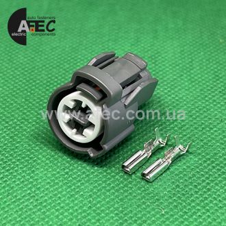 Разъем 2-х контактный гнездовой аналог Sumitomo 6189-0156 Yazaki 7165-0095 Разъем 2-х контактный гнездовой аналог Sumitomo 6189-0156 Yazaki 7165-0095