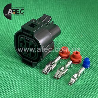 Разъем 3-х контактный гнездовой Volkswagen 1H0 973 203 Разъем 3-х контактный гнездовой Volkswagen 1H0 973 203