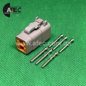 Разъем 6-ти контактный гнездовой аналог Deutsch DTM06-6S Разъем 6-ти контактный гнездовой аналог Deutsch DTM06-6S