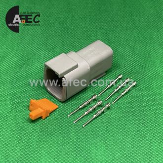 Роз'єм 6-ти контактний штирьовий аналог Deutsch DTM04-6P Роз'єм 6-ти контактний штирьовий аналог Deutsch DTM04-6P