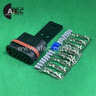 Роз'єм 18-ти контактний гніздовий аналог WEBASTO 9002862E Роз'єм 18-ти контактний гніздовий аналог WEBASTO 9002862E