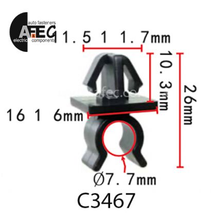 Купить клипсу Mazda L20656652A на сайте AFEC