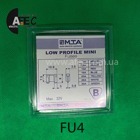 Набор предохранителей микро MTA Mini Low Profile Набор предохранителей микро MTA Mini Low Profile