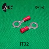 Клемма кольцевая d6мм под кабель 0,5-1,5мм2 RV1-6