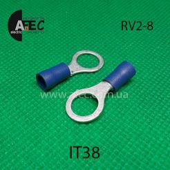 Клема кільцева d8мм під кабель 1.5-2.5мм2 RV2-8