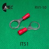 Клема кільцева d10мм під кабель 0,5-1,5мм2 RV1-10