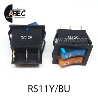 Автомобільний перемикач подвійний з підсвічуванням 35A 12V 6к під отвір 21*27мм IRS-2101-1C жовтий/синій Автомобільний перемикач подвійний з підсвічуванням 35A 12V 6к під отвір 21*27мм IRS-2101-1C жовтий/синій