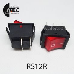 Автомобильный переключатель с подсветкой 35A 12V 6к под отверстие 22*30мм IRS-201-1C красный