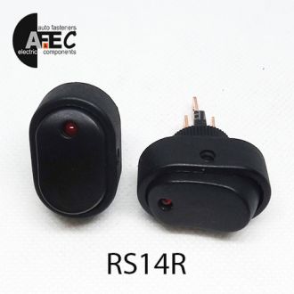 Автомобильный переключатель с подсветкой LED 20A 12V 3к под отверстие 12мм ASW-20D красный Автомобильный переключатель с подсветкой LED 20A 12V 3к под отверстие 12мм ASW-20D красный