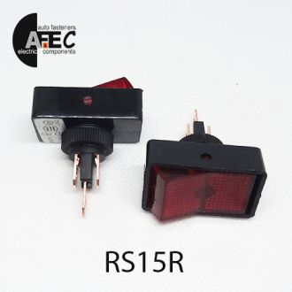 Автомобильный переключатель с подсветкой 20A 12V 3к под отверстие 12мм ASW-11D красный Автомобильный переключатель с подсветкой 20A 12V 3к под отверстие 12мм ASW-11D красный