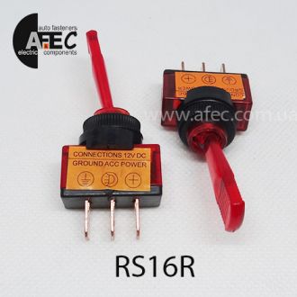 Автомобильный тумблер с подсветкой 20A 12V 3к под отверстие 12мм ASW-13D красный Автомобильный тумблер с подсветкой 20A 12V 3к под отверстие 12мм ASW-13D красный