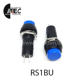 Автомобильная кнопка с фиксацией 12V 2к под отверстие 12мм PBS-11A синяя Автомобильная кнопка с фиксацией 12V 2к под отверстие 12мм PBS-11A синяя