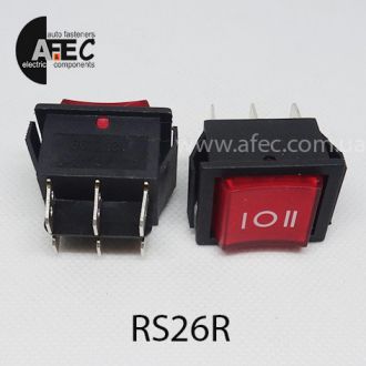 Автомобильный переключатель 35А 12V 6к под отверстие 21,7*28,5мм RS-203-1C красный Автомобильный переключатель 35А 12V 6к под отверстие 21,7*28,5мм RS-203-1C красный