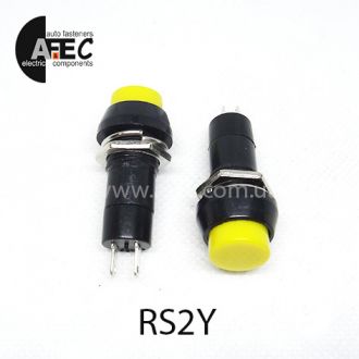 Автомобильная кнопка без фиксации 12V 2к под отверстие 12мм PBS-11B желтая Автомобильная кнопка без фиксации 12V 2к под отверстие 12мм PBS-11B желтая