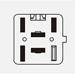 Автомобильная кнопка противотуманных фар с подсветкой 12V 5к 75.3710-01.01 ВАЗ 2115