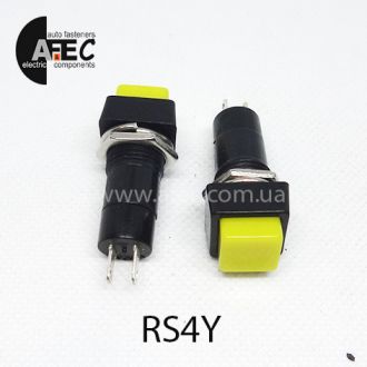 Автомобильная кнопка без фиксации 12V 2к под отверстие 12мм PBS-12B желтая Автомобильная кнопка без фиксации 12V 2к под отверстие 12мм PBS-12B желтая