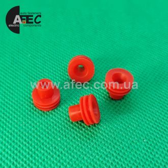 Уплотнитель для разъемов красный d10.8mm 15324988