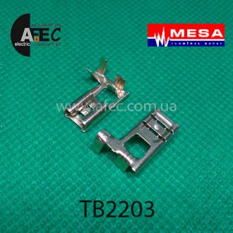 Клема кутова гніздова (мама) серії 6.3мм під кабель 1-2.5мм "MESA" Клема кутова гніздова (мама) серії 6.3мм під кабель 1-2.5мм "MESA"