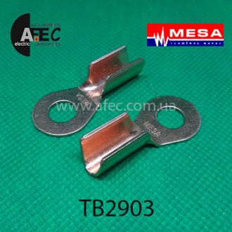 Клема мідна кільцева d8,5 мм під кабель 10-16 мм "MESA"