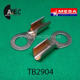 Клема мідна кільцева d10,5 мм під кабель 10-16 мм "MESA"