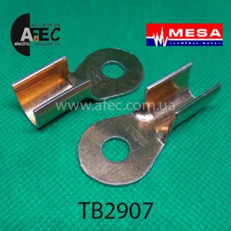 Клемма медная кольцевая d8,5мм под кабель 25-35мм2 "MESA" Клемма медная кольцевая d8,5мм под кабель 25-35мм2 "MESA"