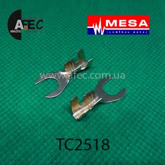 Клема вилкова d6.2мм під кабель 2.5-4мм2 "MESA"