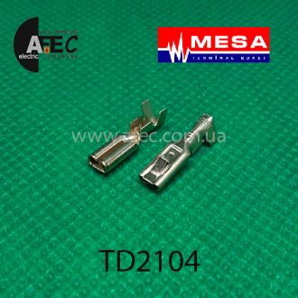 Клемма гнездовая мама 2,8мм под кабель 0,5-1mm с фиксатором MESA Клемма гнездовая мама 2,8мм под кабель 0,5-1mm с фиксатором MESA