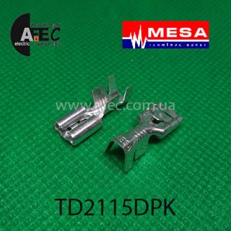 Клема гніздова (мама) серії 6,3мм під кабель з фіксатором 2.5-6мм2 "MESA" Клема гніздова (мама) серії 6,3мм під кабель з фіксатором 2.5-6мм2 "MESA"