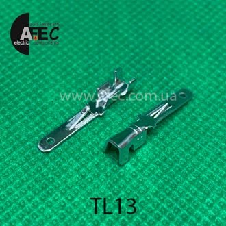 Клема штирова (тато) серії 2.8 під кабель 0,5-1мм Клема штирова (тато) серії 2.8 під кабель 0,5-1мм