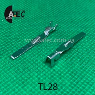 Клема штирова (тато) серії 2,8 мм під кабель 0,5-1 мм Клема штирова (тато) серії 2,8 мм під кабель 0,5-1 мм