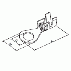 Клема кільцева d5,2 мм (0,38 мм) під кабель 1-2,5 мм