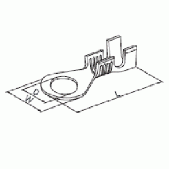 Клема кільцева d6,2 мм (0,6 мм) під кабель 2,5-4 мм