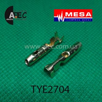 Клемма штырьевая (папа) d4.5мм под кабель 1-2.5мм Клемма штырьевая (папа) d4.5мм под кабель 1-2.5мм