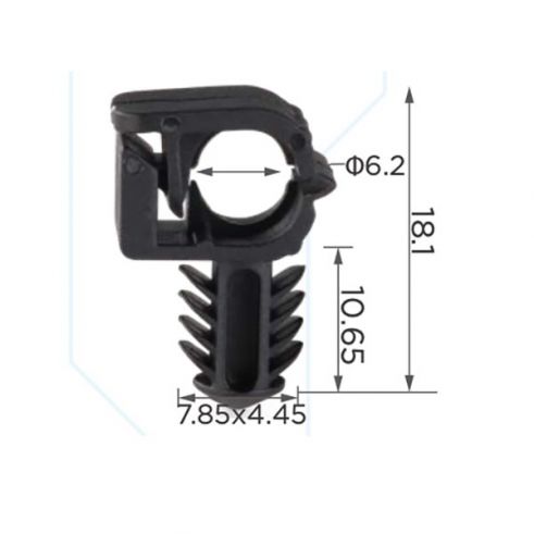 Клипса трубок проводки d6.3 Ford Клипса трубок проводки d6.3 Ford