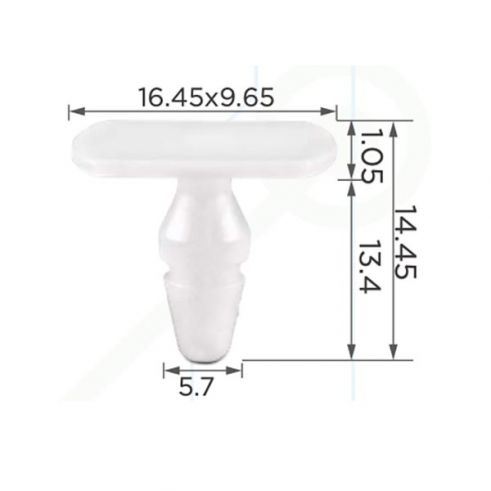 Клипса молдинга двери Mercedes A0019889781 Клипса молдинга двери Mercedes A0019889781