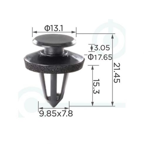 Клипса Fiat Alfa Romeo Audi VW Seat 46835626 71738386 Peugeot 9345A1 Клипса Fiat Alfa Romeo Audi VW Seat 46835626 71738386 Peugeot 9345A1