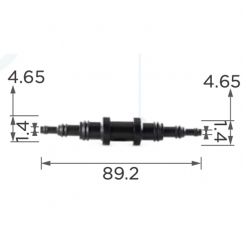 Пластиковый соединитель трубок универсальный d9.5/6.3/3.2
