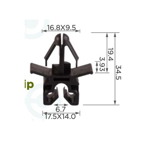 Кліпса проводки Toyota A000547315/N4-3 Кліпса проводки Toyota A000547315/N4-3