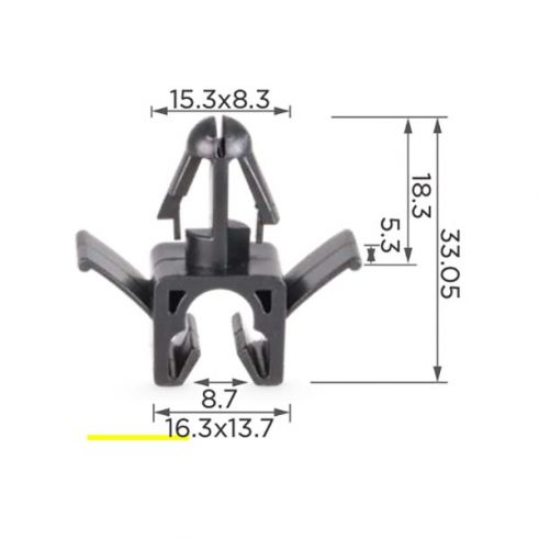 Клипса проводки Toyota 9046901C57 Клипса проводки Toyota 9046901C57
