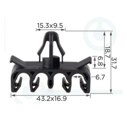 Кліпса проводки Toyota Lexus 9094901D16 Кліпса проводки Toyota Lexus 9094901D16