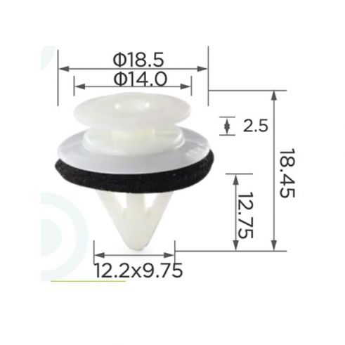 Клипса обшивки двери Mazda Ford Toyota G18K51SJ3 992740822 Клипса обшивки двери Mazda Ford Toyota G18K51SJ3 992740822
